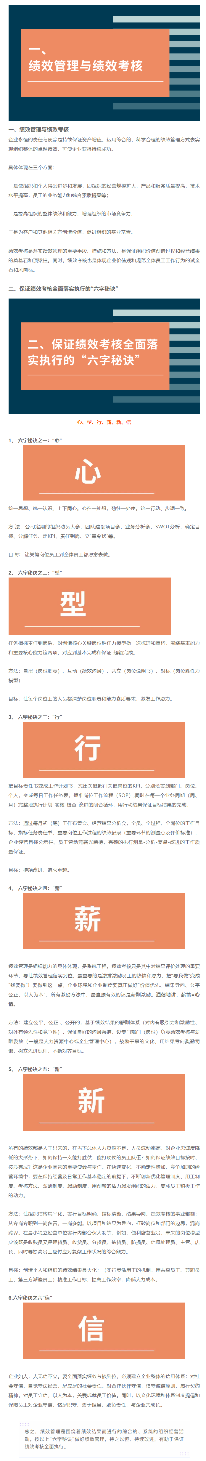 “六字秘訣”保證績效考核全面執行