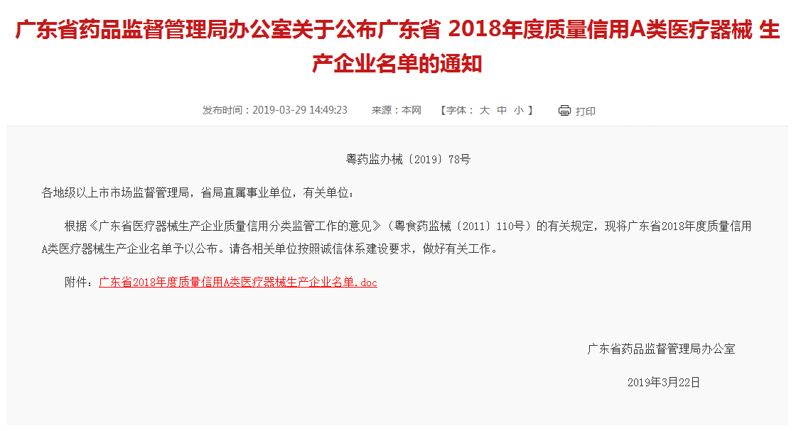 a類醫療器械上榜