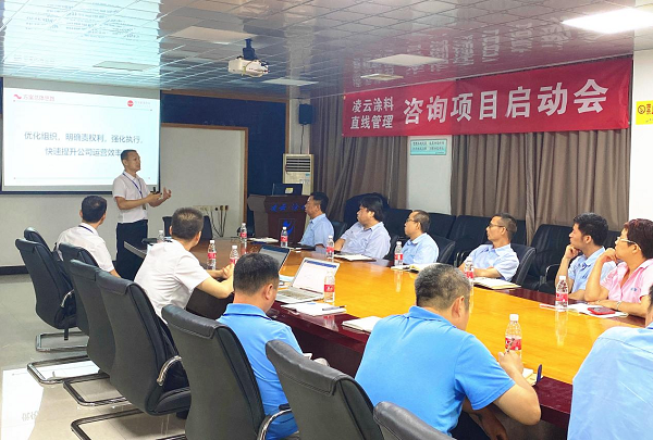 祝賀直線管理咨詢與凌云涂料咨詢項目正式啟動
