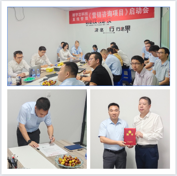祝賀直線管理咨詢與朗宇芯科技＂營銷咨詢項目＂正式啟動